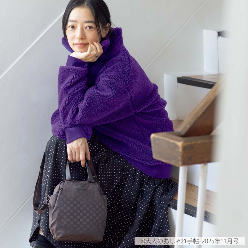 【大人のおしゃれ手帖11月号掲載】市川実和子×Y'SACCS ドットミニボストン