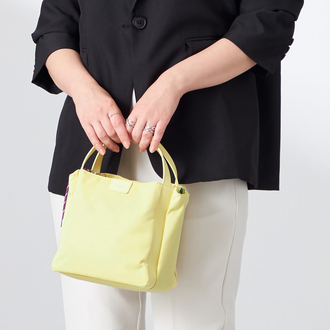 イザック（Y’saccs）/【大人のおしゃれ手帖11月号掲載】市川実和子×Y’SACCS　ナイロンすっきりミニマムトート 大人のおしゃれ手帖11月号掲載】市川実和子×Y'SACCS ナイロンすっきり