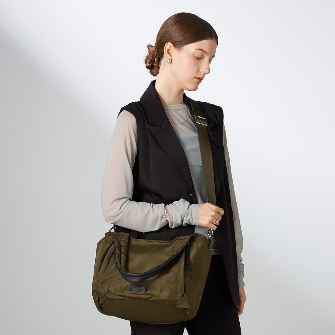 ふんわりラウンド2WAYトート Mサイズ