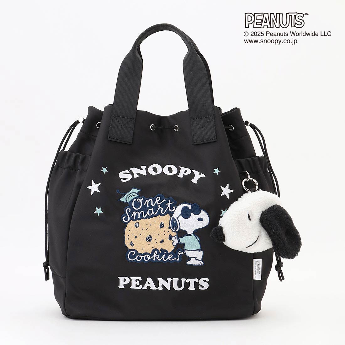 SNOOPYデザイン 2way巾着トート(クッキー）