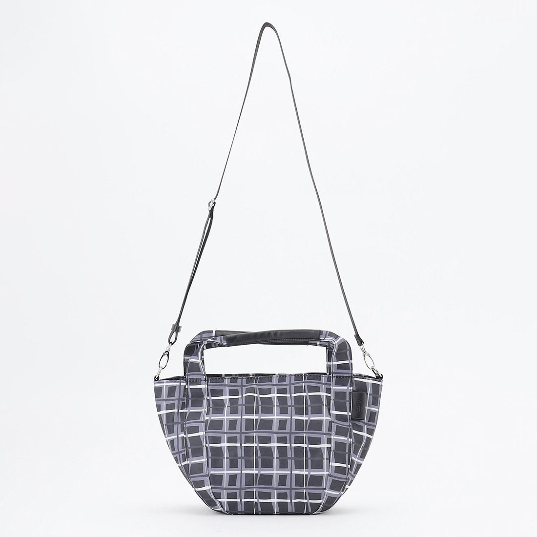 ドローイングチェック撥水2WAYトートバッグ