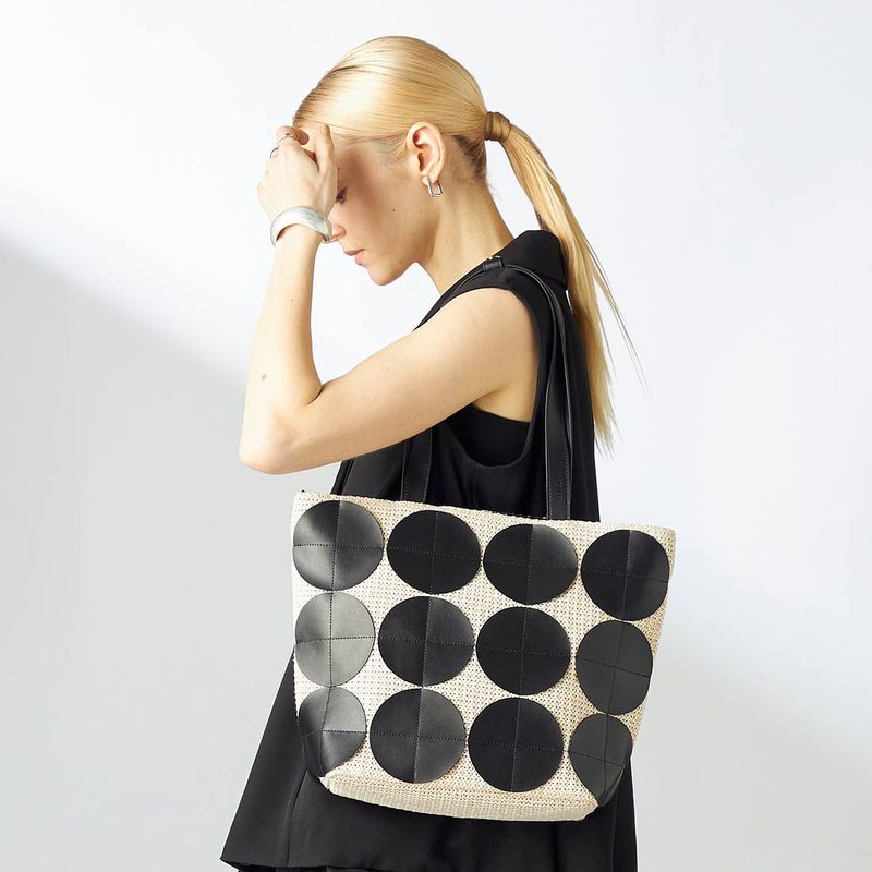 サークルパッチトートバッグ