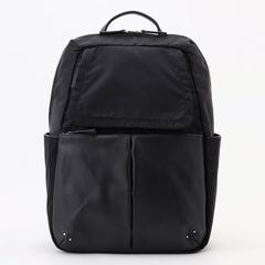 NEWナイロン×レザーコンビシリーズ　前ポケットラージリュックサック
