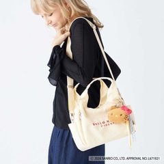 【Y'SACCS×HELLO KITTY】ハローキティフェイスポーチ付きトートS