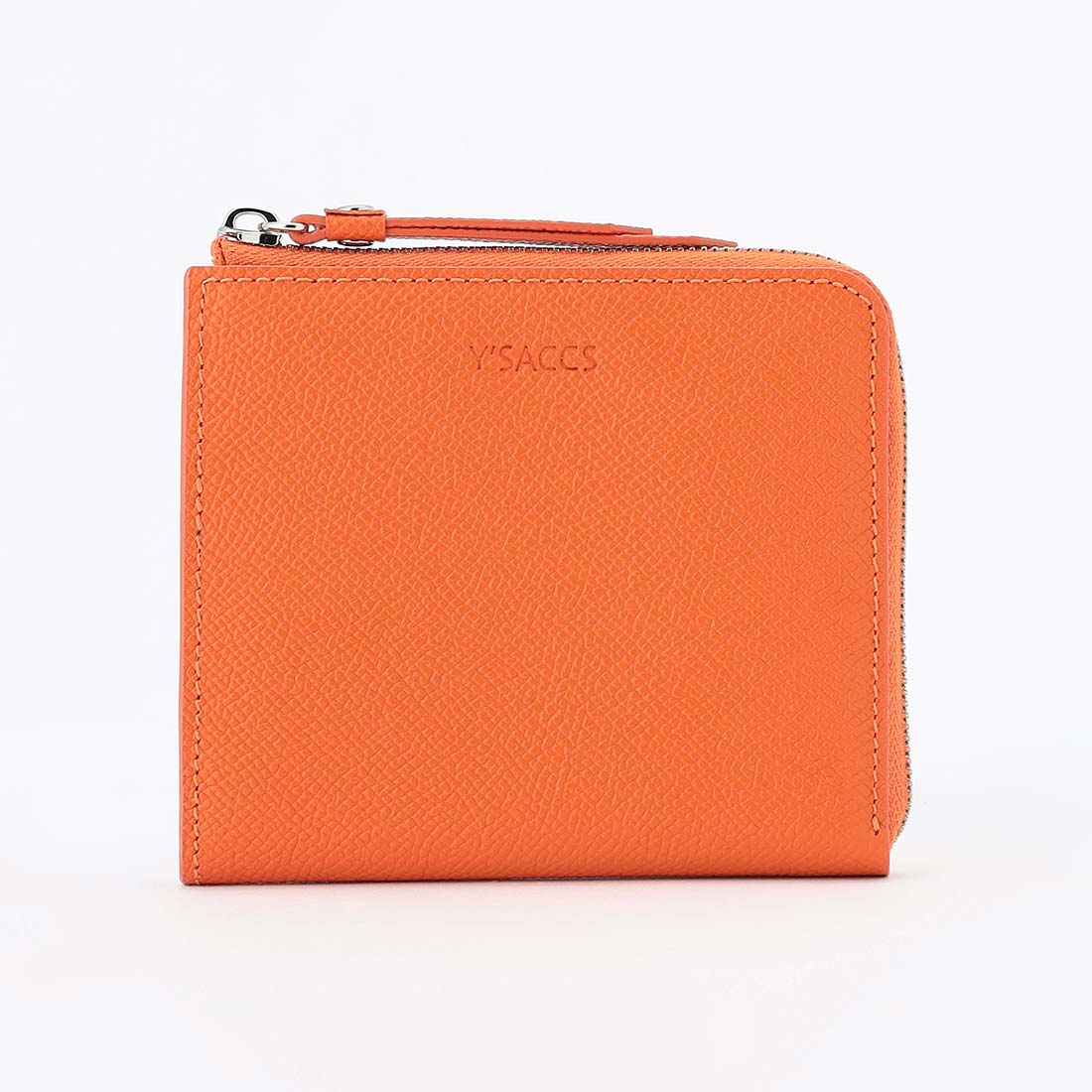 IACUCCI イアクッチ ミニウォレット レザー オレンジ 型押しレザー 薄マチ二つ折り財布｜Y'SACCS公式通販