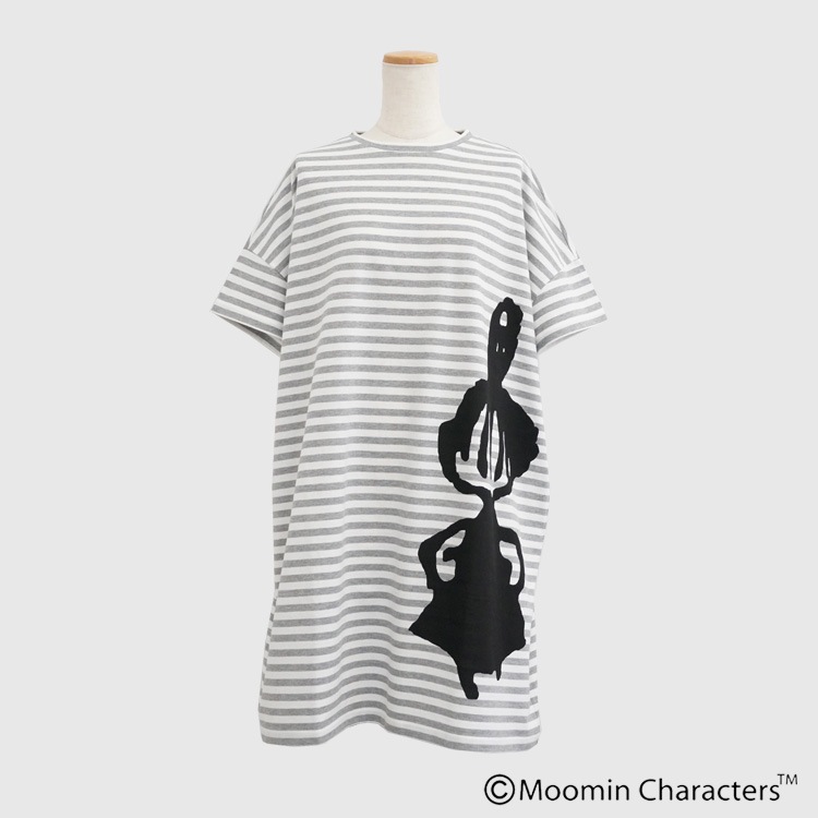 MOOMIN×a part of me.】天竺ボーダーリトルミイプリント チュニック