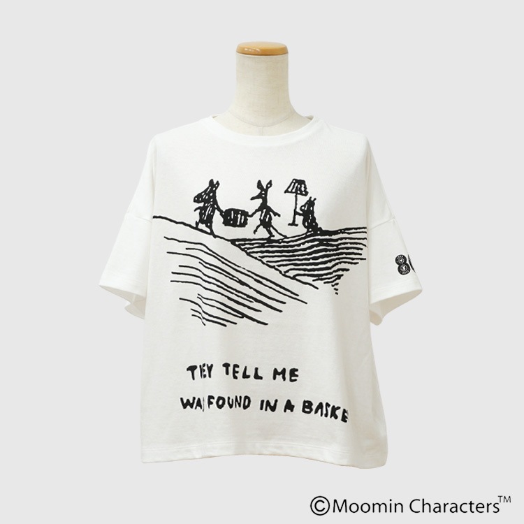 ワイズ Moomin×apart of me リトルミイ 半袖ビッグTシャツ白 ワイズ Moomin×apart of me リトルミイ 半袖ビッグTシャツ白 MOOMIN×a part