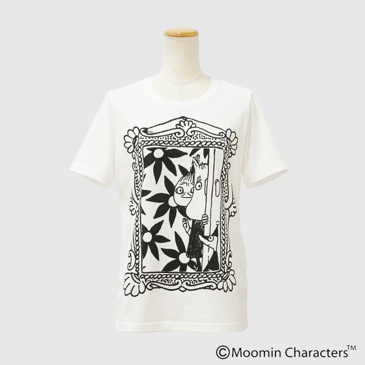 MOOMIN×a part of me.】ソフト天竺フレームドアプリント 半袖Tシャツ