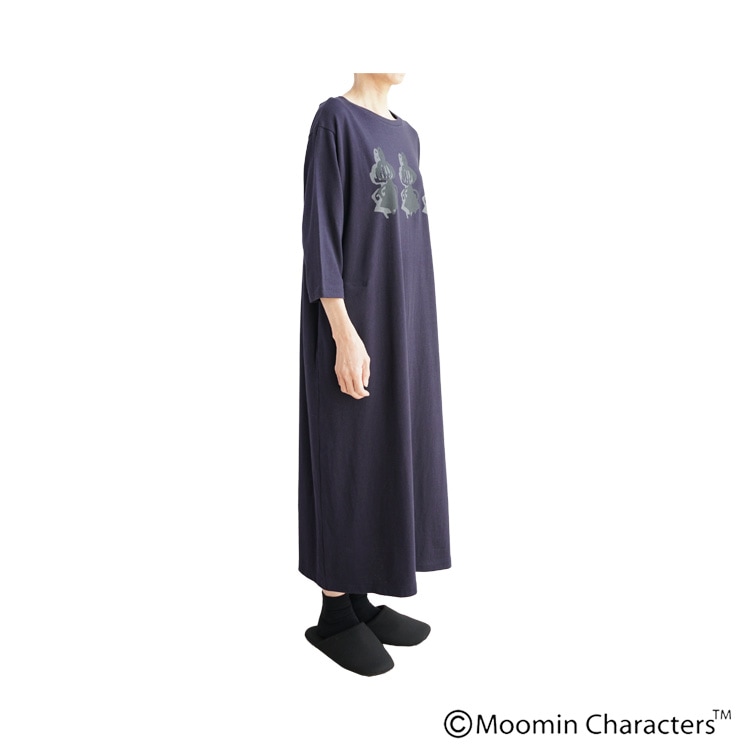 Moomin×apart of me. ロングワンピース 黒 F *CD1367