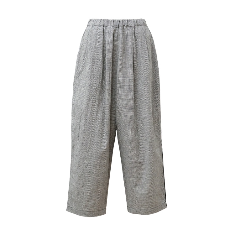 C/Lワッシャーチェック カーブパンツ｜Y's for living +fabric furnishings