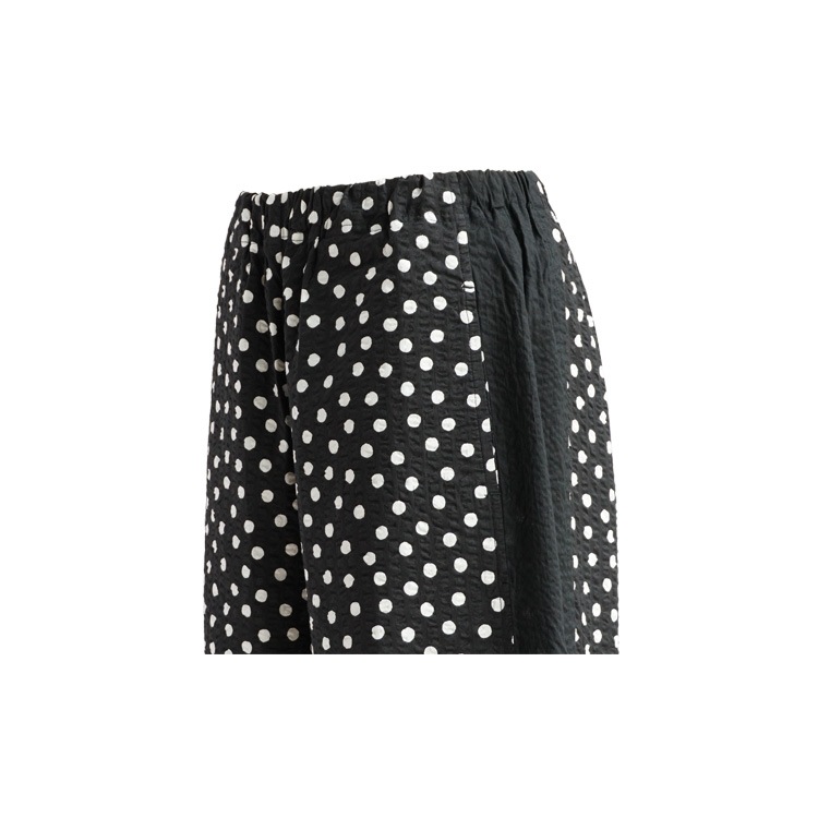 リップルドットプリント 切替ワイドパンツ｜Y 