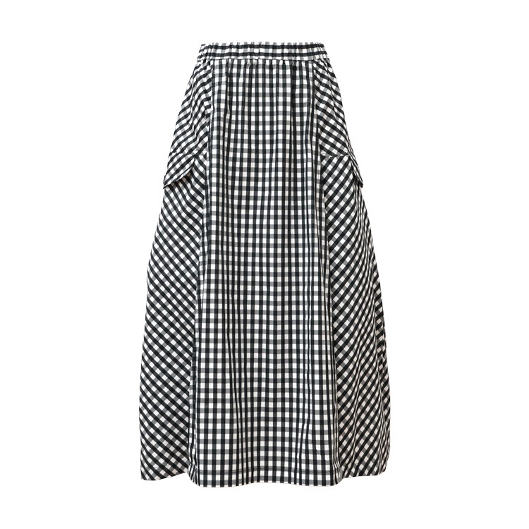 限定お値下げ！BEARDSLEY ギンガムチェックタフタギャザースカート メモリータフタギンガムチェック スカート｜Y's for living +fabric