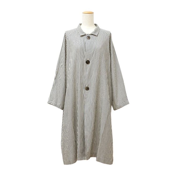 CRSツイルストライプ ロングカーディガン｜Y's for living +fabric