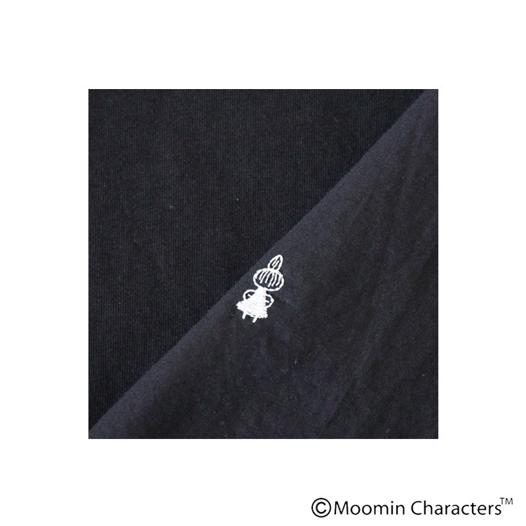 ムーミン　みーちゃん　刺繍　黒ロングスカート ムーミン みーちゃん 黒ロングスカート スカート