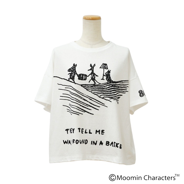 MOOMIN×a part of me.】ラフC/R天竺 半袖ショートシャツ｜Y's