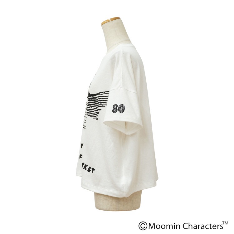 ワイズ Moomin×apart of me リトルミイ 半袖ビッグTシャツ白 ワイズ Moomin×apart of me リトルミイ 半袖ビッグTシャツ白