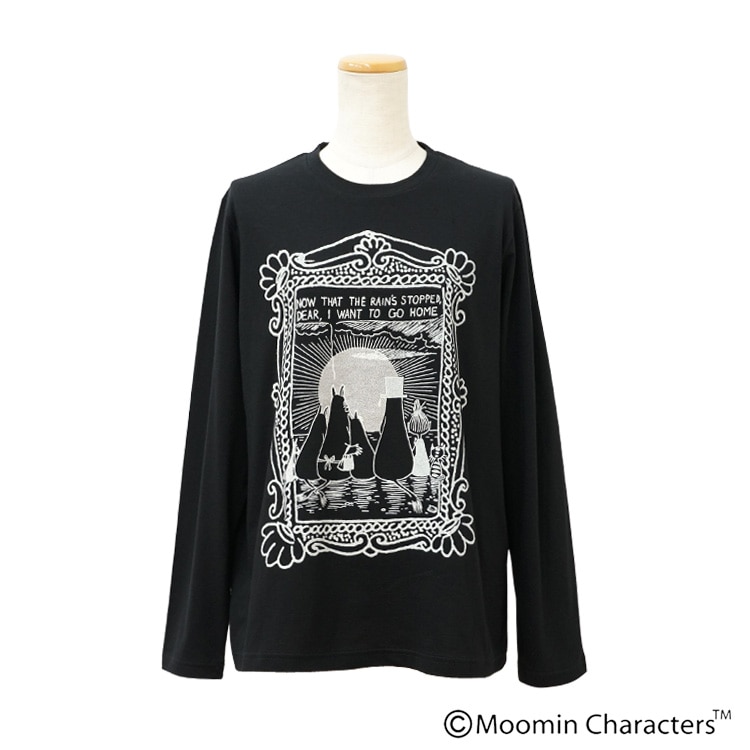 Moomin×apart of me. ロングワンピース 黒 F *CD1367 Moomin×apart of me. ロングワンピース 黒 F *CD1367