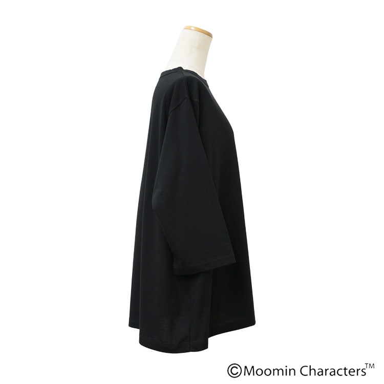 MOOMIN×a part of me.】ソフト天竺リトルミイプリント 七分袖ワイド