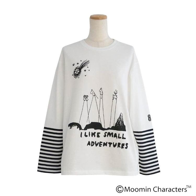MOOMIN×a part of me.】ソフト天竺＋ボーダー 長袖シャツ｜Y's