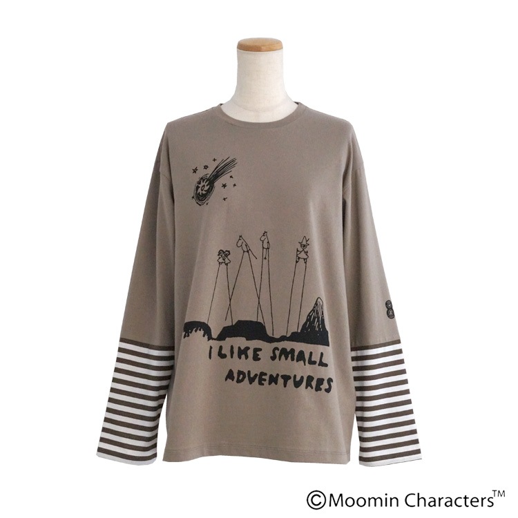 MOOMIN×a part of me.】ソフト天竺＋ボーダー 長袖シャツ｜Y's
