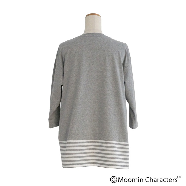 MOOMIN×a part of me.】ソフト天竺＋ボーダー 七分袖シャツ｜Y's for