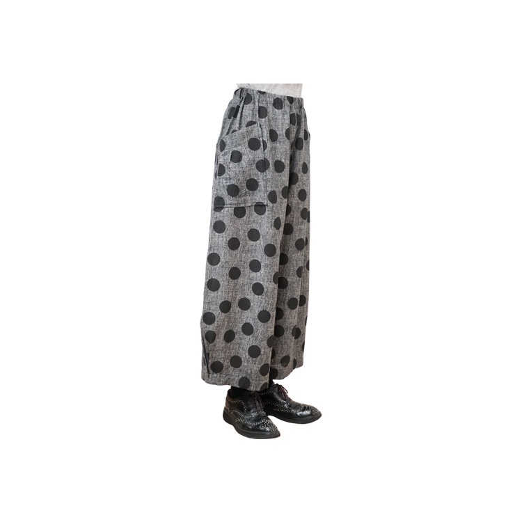 ワイズの八分丈のパンツです。 リップルプリント 八分丈パンツ｜Y's for living +fabric