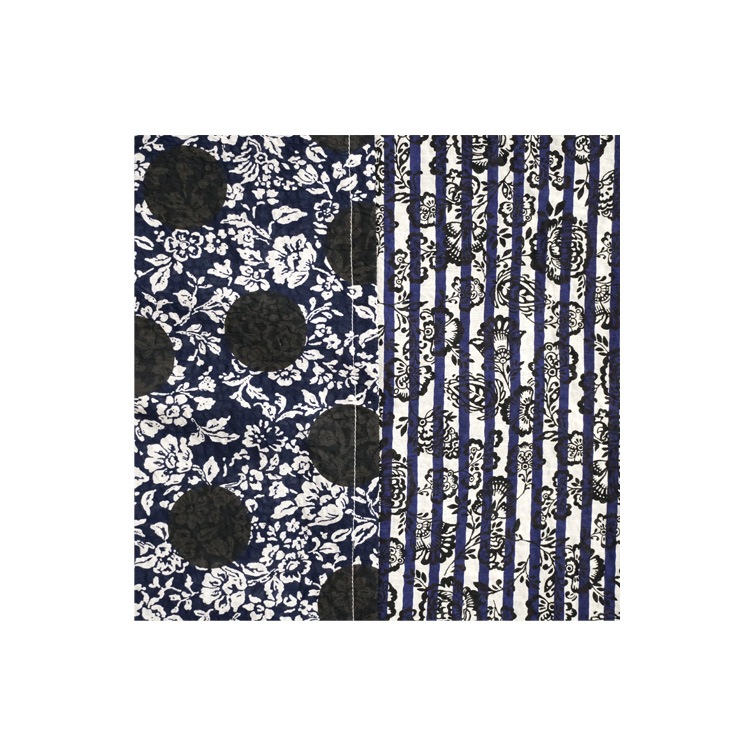 リップルプリント 切替ノースリーブワンピース｜Y's for living