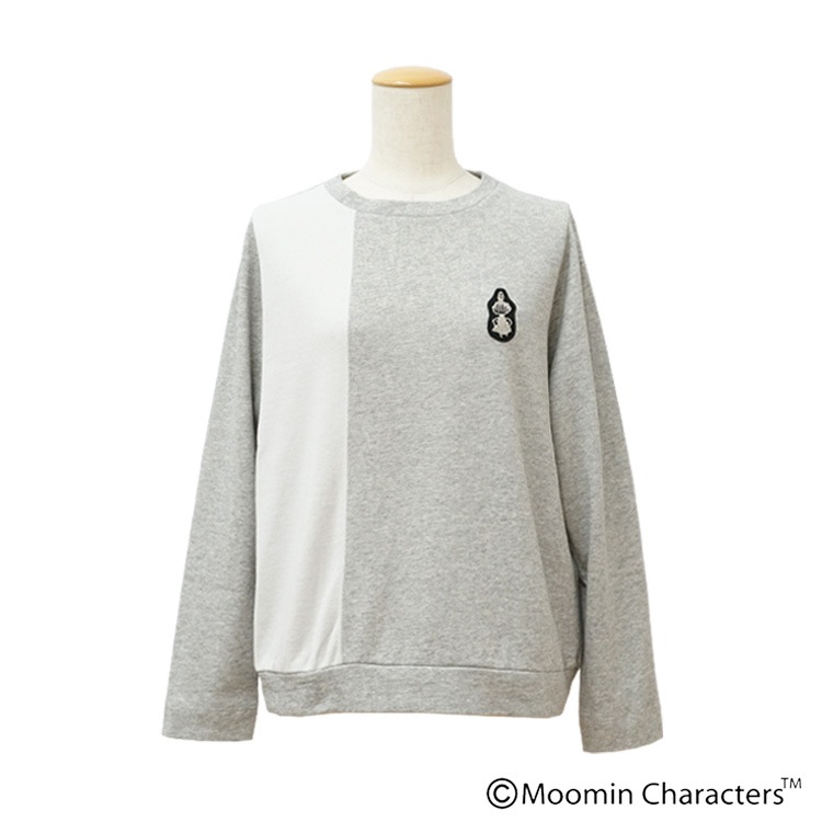 MOOMIN×a part of me.】ガーゼ裏毛リトルミイワッペン 切替シャツ｜Y's
