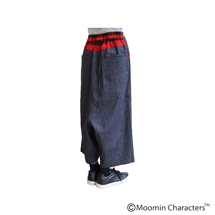 ワイズフォーリビングムーミンデニムパンツ MOOMIN×a part of me.】8オンスデニム+チェック パンツ｜Y's for