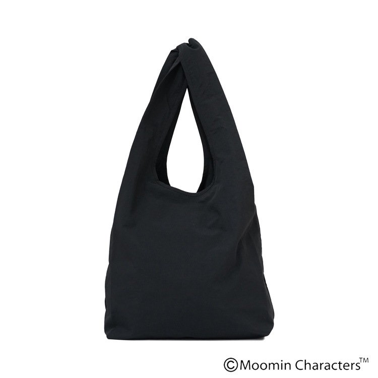 Y’s ワイズ スティンキー刺繍エコバッグ 黒 新品 未使用 MOOMIN×a part of me.｜Y's】タスランリップストップ スティンキー刺繍