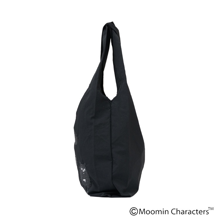 Y’s ワイズ スティンキー刺繍エコバッグ 黒 新品 未使用 MOOMIN×a part of me.｜Y's】タスランリップストップ スティンキー刺繍