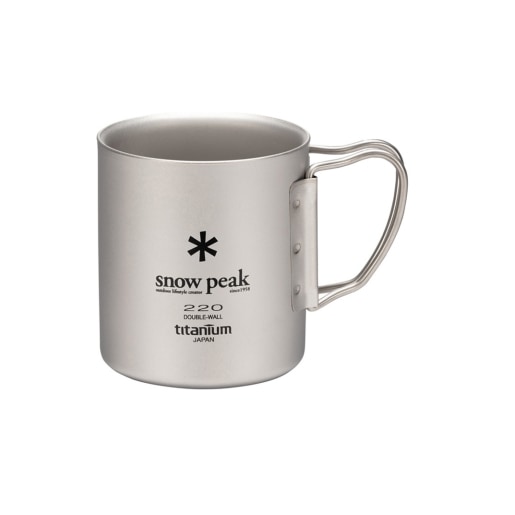 【新品】 peak MG-051FHR チタンダブルマグ 220 3個 スノーピーク SnowPeak チタンダブルマグ 220ml フォールディング