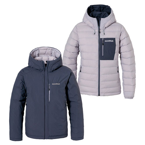 美品モンベル　650FP コロラドパーカ Women's L ライトカーキ×紺 美品モンベル 650FP コロラドパーカ Women's L ライトカーキ×紺