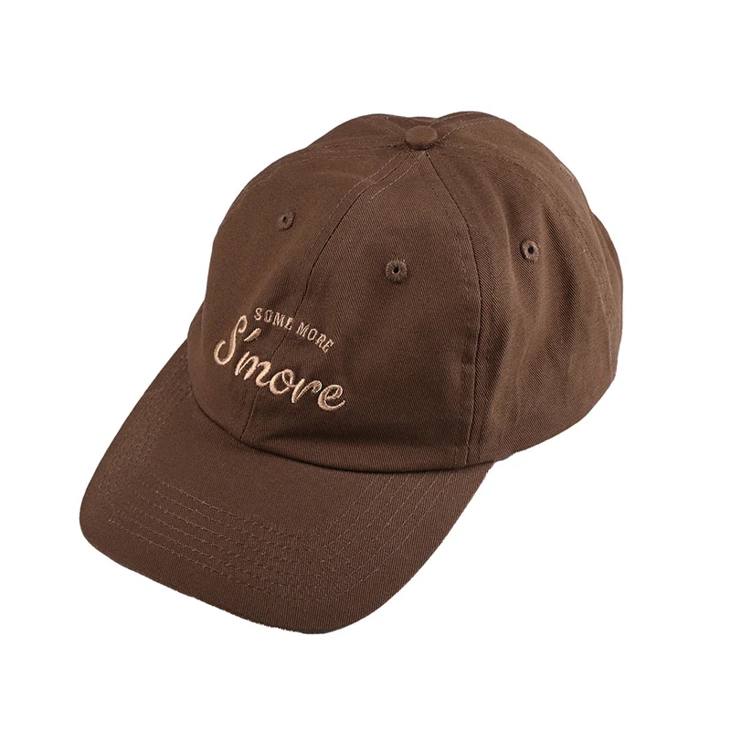 スモアS'more　S'more crew cap 刺繍ロゴ綿100％キャップ　smoAcrcpa