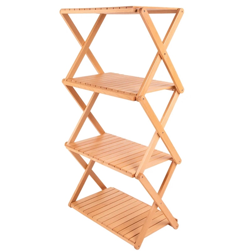 S'more(スモア) Woodi Folding Rack ラック キャンプ 4段ラック 56*28*77cm