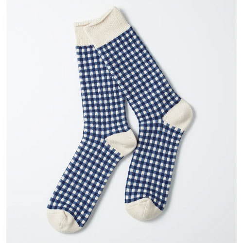 ロトト ROTOTO ギンガムチェック ソックス　R1506