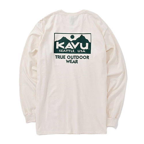 カブー KAVU メンズトゥルーロゴ ロングスリーブTシャツ　19822326