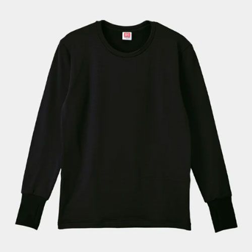 【STREULE】メンズ LL プレミアム ヒートバインダー 上着のみ タグつき ビーブイディー B.V.D 瞬暖GRID-TEC+クルーネック サムホール GR092EC