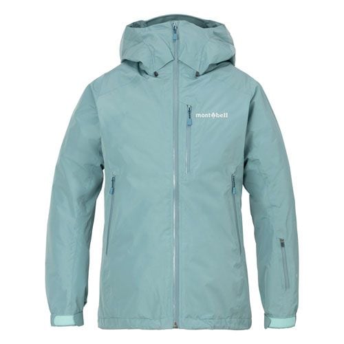 mont-bell モンベル パウダーライトジャケット　ビブ　140 美品 モンベル mont-bell パウダーグライド パーカ Women's（レディース