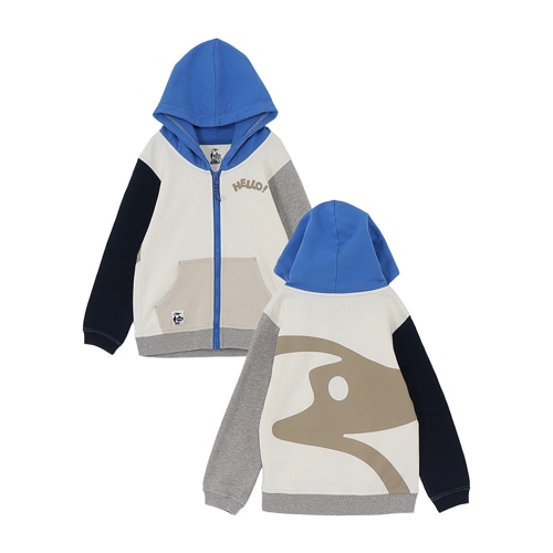 チャムス CHUMS キッズループパイルハロー！ブービージップパーカー(キッズ｜スウェット)　CH20-1092