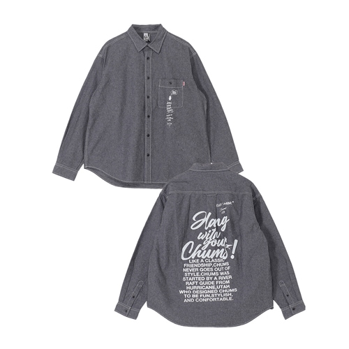 チャムス CHUMS 守矢努シャンブレーロングスリーブシャツ　CH02-1276