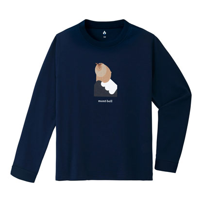 モンベル mont-bell （キッズ）WIC.ロングスリーブT Kid's ニホンカモシカ 140-160　1114908