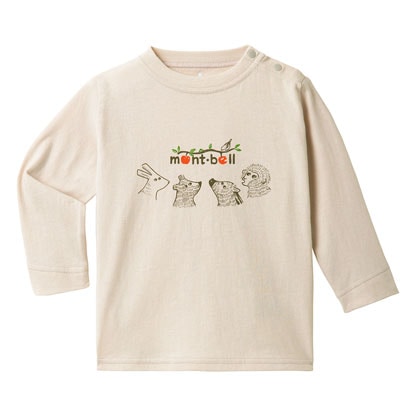 モンベル mont-bell （ベビー）コットン ロングスリーブT Baby's 森の動物 80-90　2104775