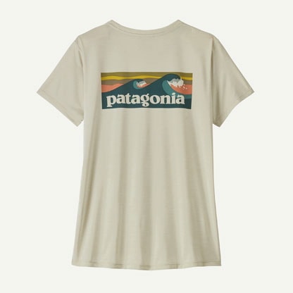 パタゴニア Patagonia ウィメンズ・キャプリーン・クール・デイリー・シャツ（ボードショーツ・ロゴ）45489