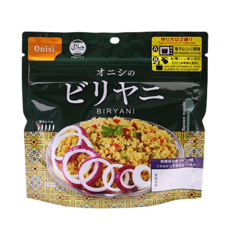 アルファ米 尾西の80gオニシのビリヤニ　尾西