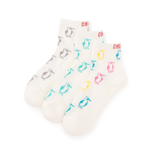 3Pブービークルーソックス CHUMS 3P Booby Crew Socks CH06-1158