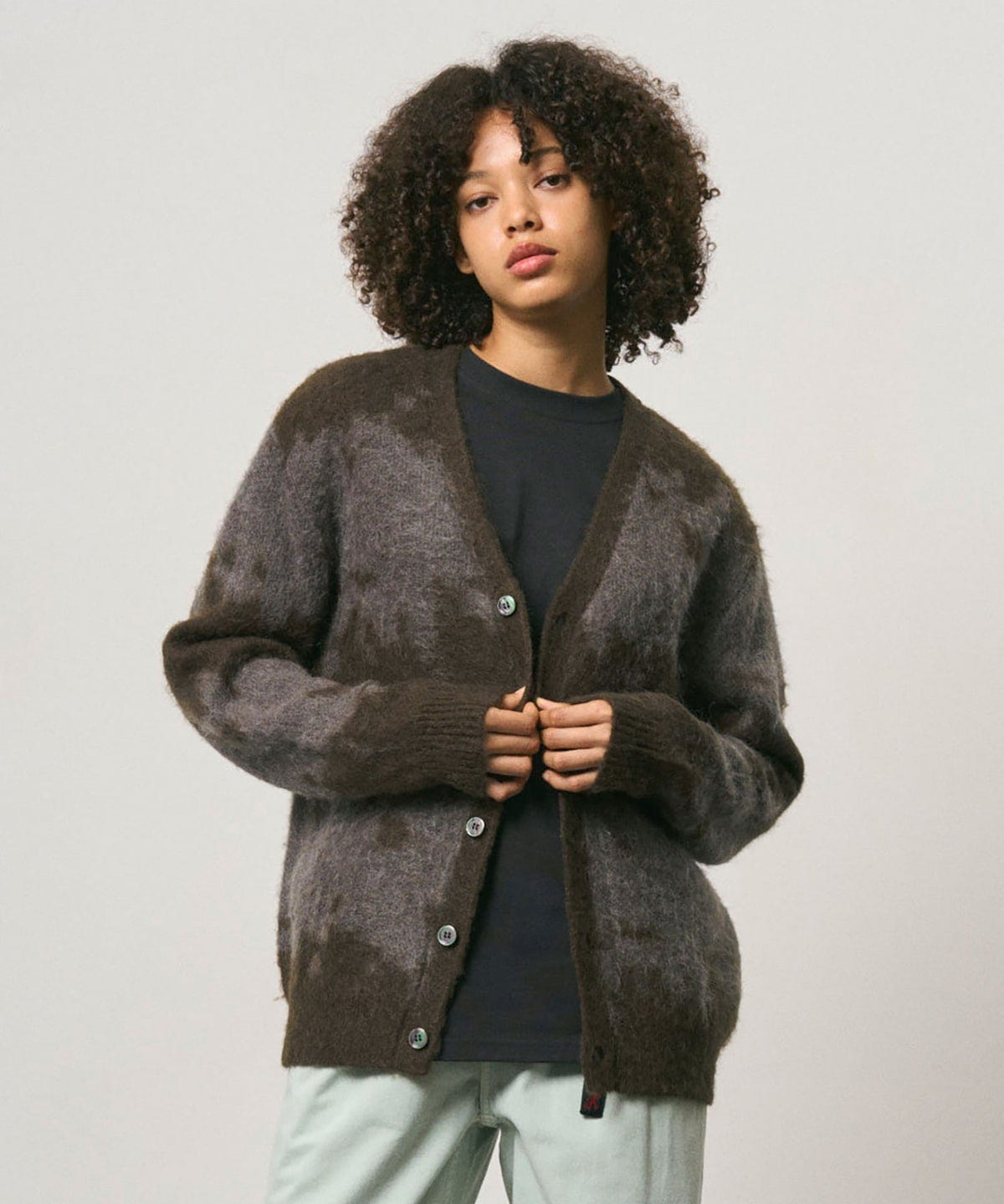 GRAMICCI MOHAIR SPLATTER CARDIGAN G6FM-J038 | ブランド一覧