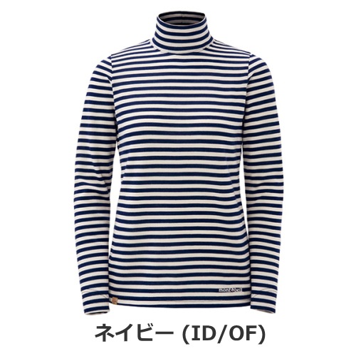 モンベル mont-bell メリノウールプラスボーダーハイネックシャツ Women's(レディース) 1114445