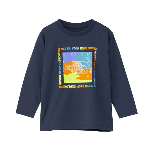 ザ・ノース・フェイス THE NORTH FACE トドラーロングスリーブ ES ゲットモテッドグラフィックティー(キッズ)NTT82570