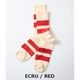 ECRU/RED x M(25-27cm)